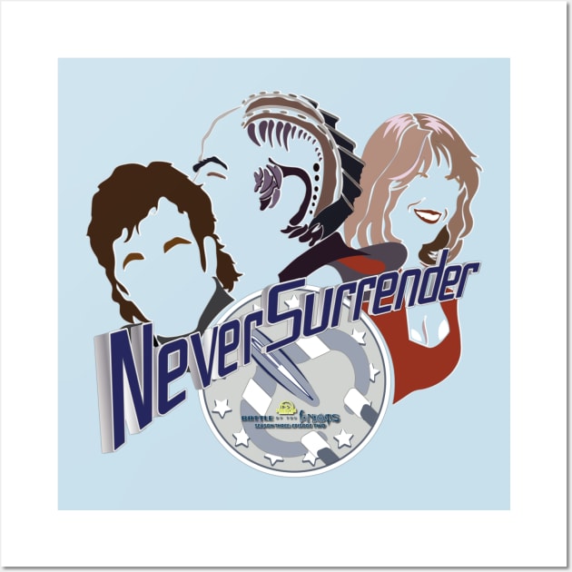 Never Surrender Wall Art by Fanthropy Running Clubs